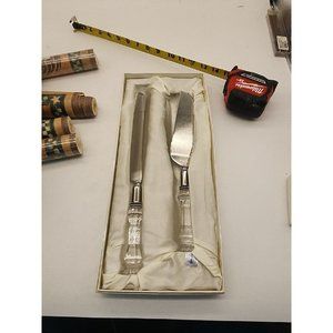 Swarovski Crystal Things Remembered Stainless Steel Wedding Cake Knife Serving